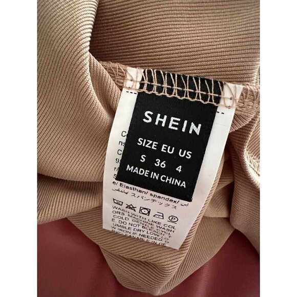 Tan Tank Top with Ruffle Straps Size Small - Picture 3 of 3